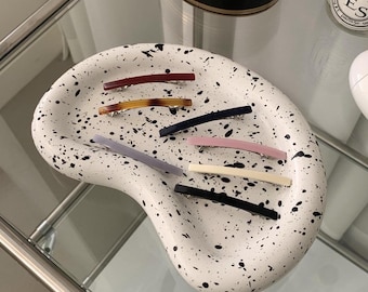 Pinza cuadrada fina para el cabello, pasadores, horquillas, pinzas elegantes, pinza de carey, pinza de acetato, regalo para ella, Cult Mystique