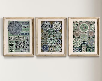 Antique Persian Pattern Print Set: Iranian Art Decor (Digital Download)