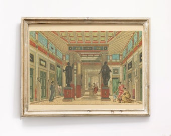 Pompeji Interior Print: Antike italienische Freskenkunst (Digitaler Download)