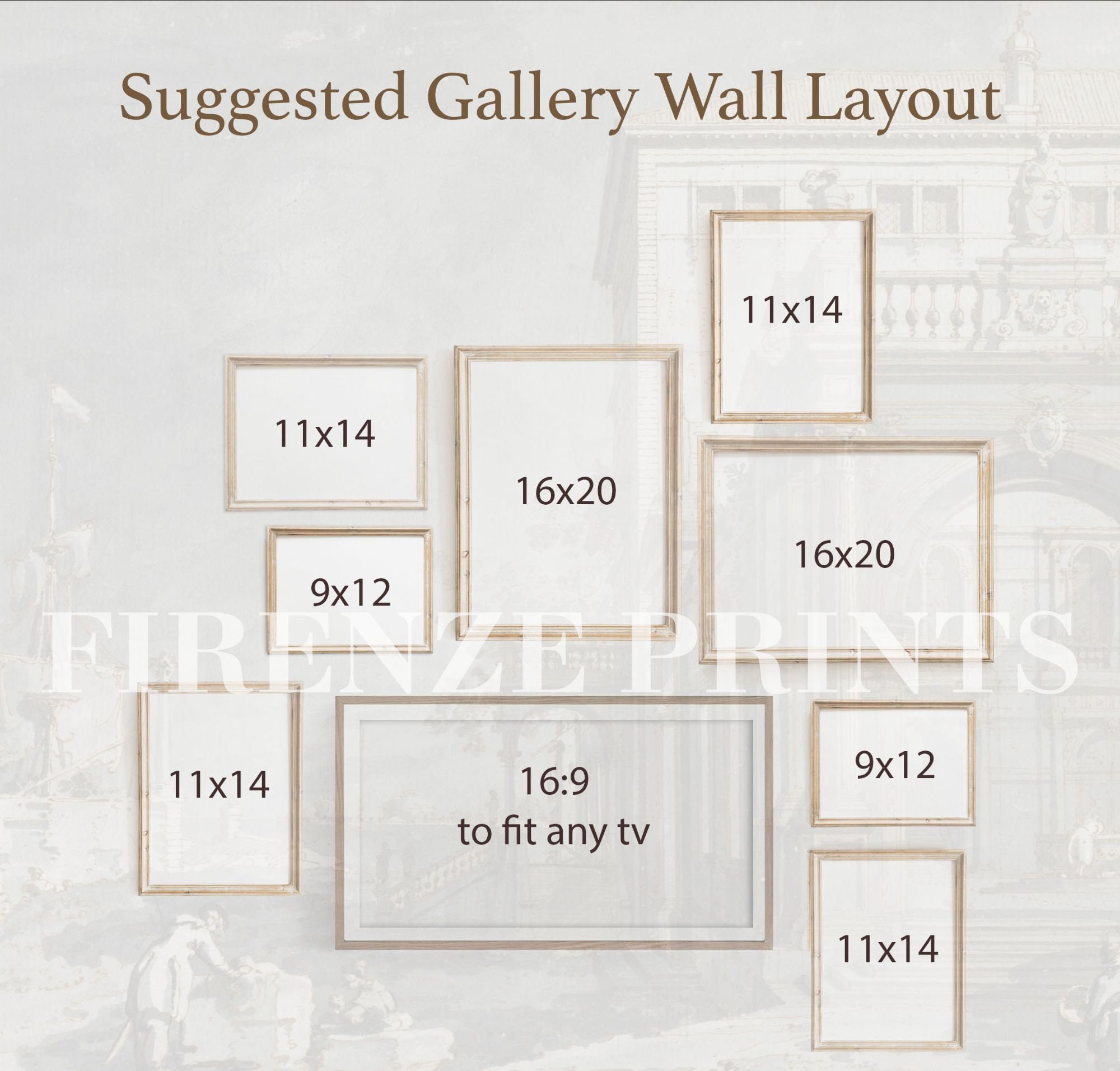 Samsung Frame TV Gallery Wall, Printable Gallery Wall Set, Art for Tv