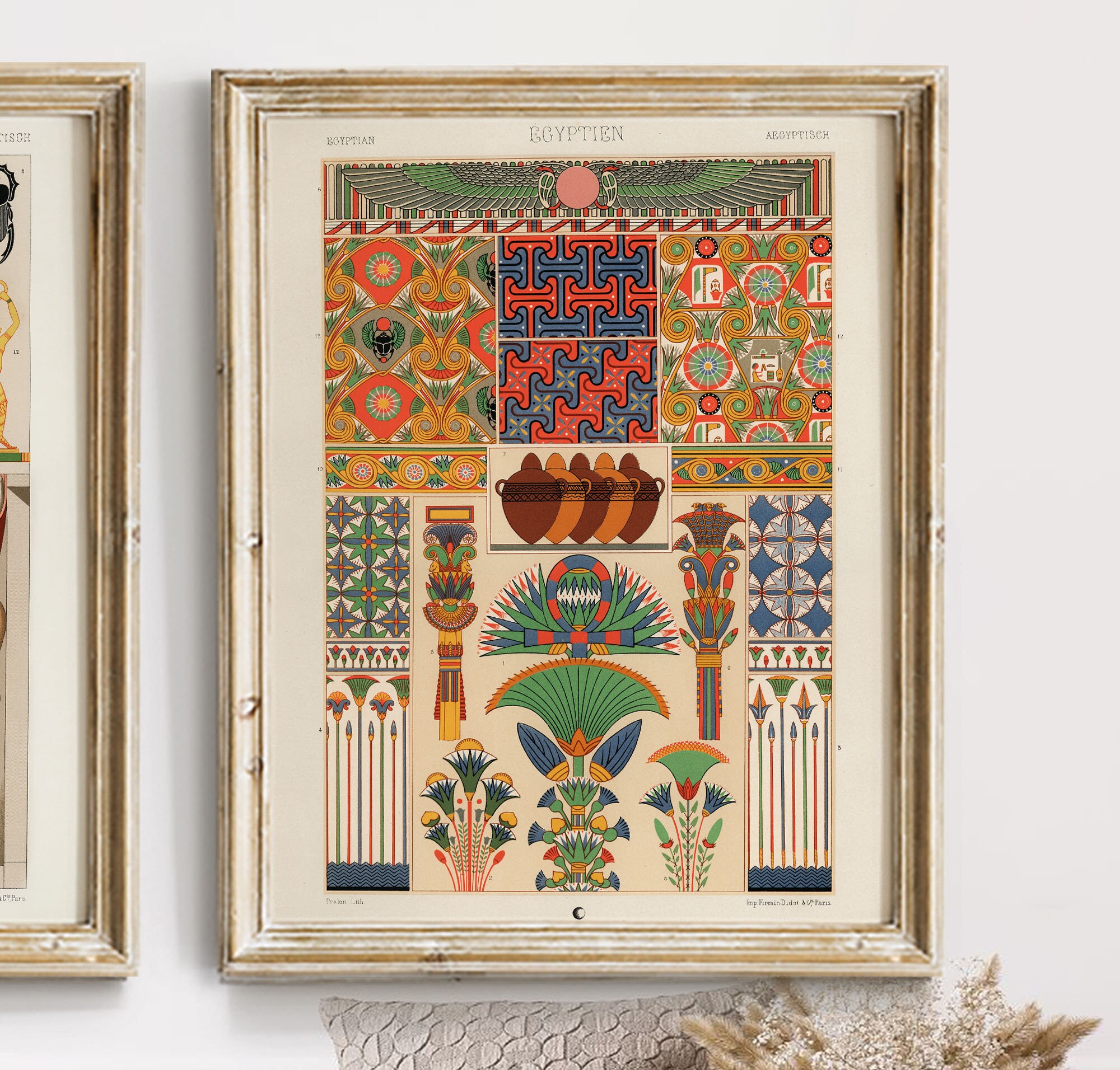 Egyptian Wall Art, Set of 4 Prints, Egyptian Home Decor, Egyptian Art ...