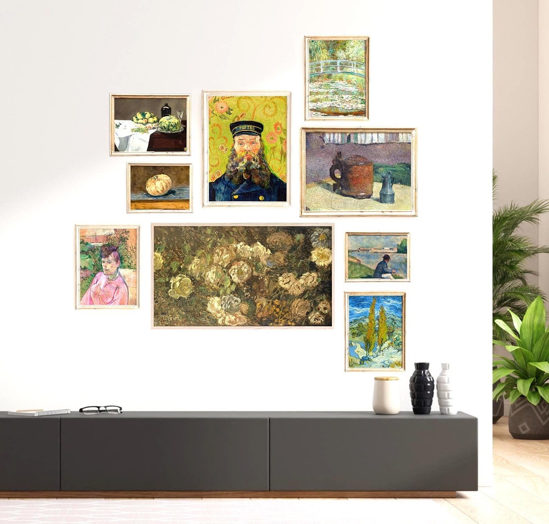 Samsung Frame TV Gallery Wall, Printable Gallery Wall Set, Art for Tv, Set of 9 Prints