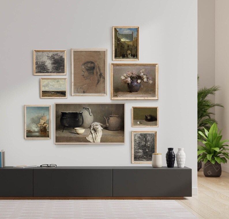 Samsung Frame TV Gallery Wall Printable Gallery Wall Set Art - Etsy
