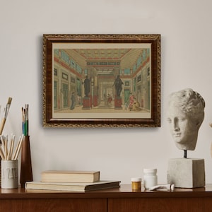 Pompeii Interior Print: Ancient Italian Fresco Art (Digital Download) image 6