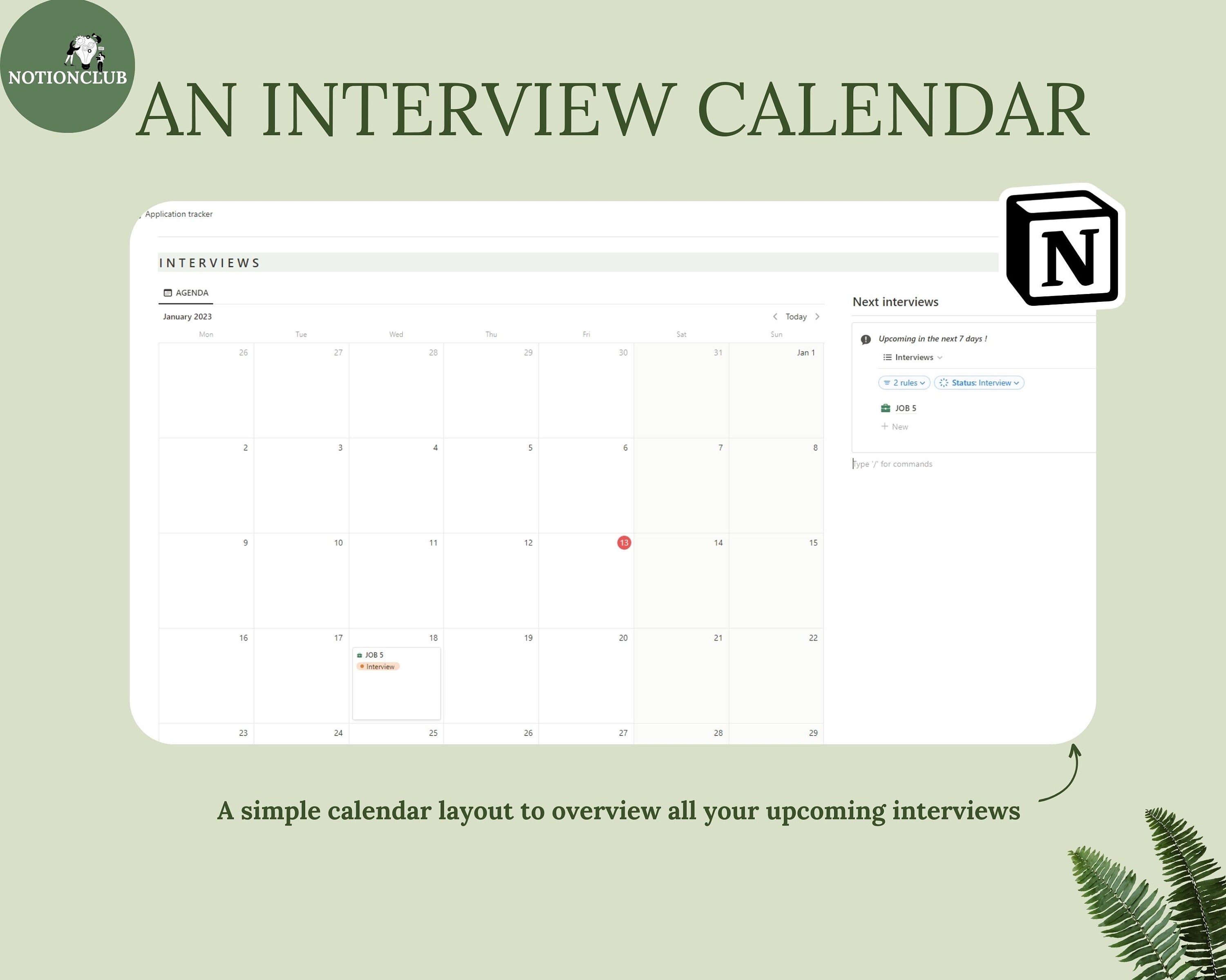 Notion Template Job Tracker, Notion Template 2023, Notion Template Work