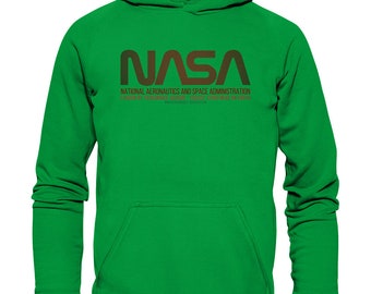 NASA Green Dreams Hoodie Ideal gift Exciting streetwear Limited edition Unique fashion sweaters with NASA motif front print