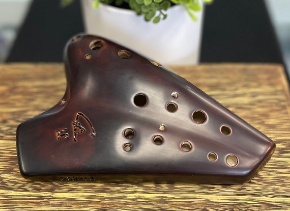 Focalink Double Alto C/FORTE Straw Fire Ceramic Ocarina 