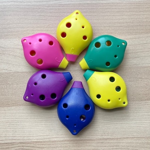 Brilliant 6 Holes Soprano C ABS Resin Ocarina - Easy to Learn, Good for Beginner & Great Gift.