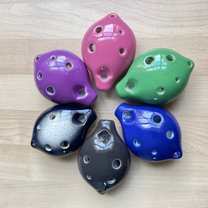Joy Alto C Key 6 Hole Ceramic Ocarina - Easy to Learn, Good for Beginner & Great Gift.