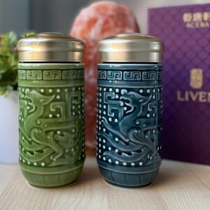 Acera Liven乾唐軒活瓷 Live Porcelain Tourmaline Anion Travel Mug Series - Phoenix