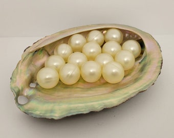 Bath Pearls Gift in Abalone Bath Oil Shell Relaxing Oil Natural Seashell Spa Gift for Wife