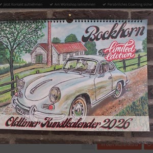 Calendario auto d'epoca Bockhorn Special – Arte che ruggisce