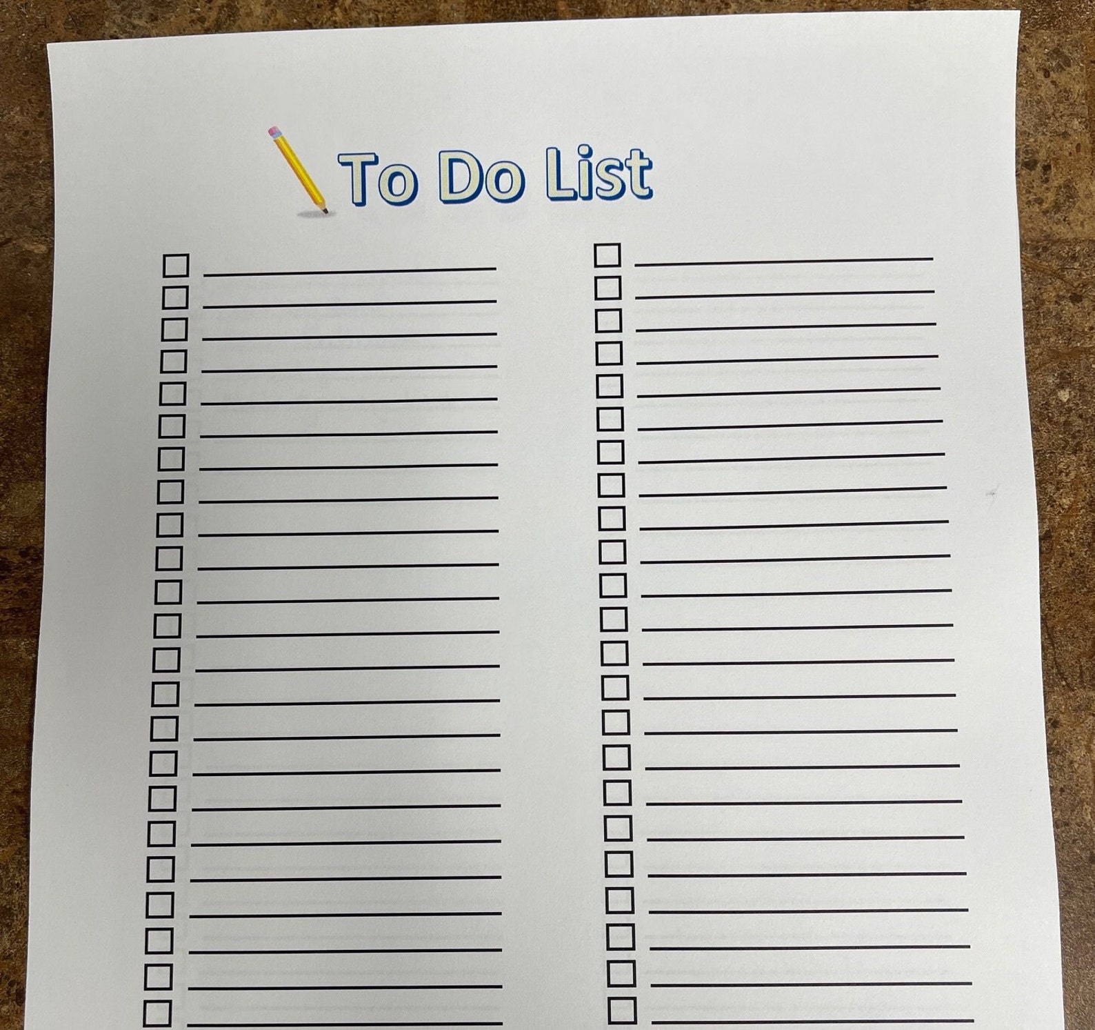 Printable to Do List - Etsy