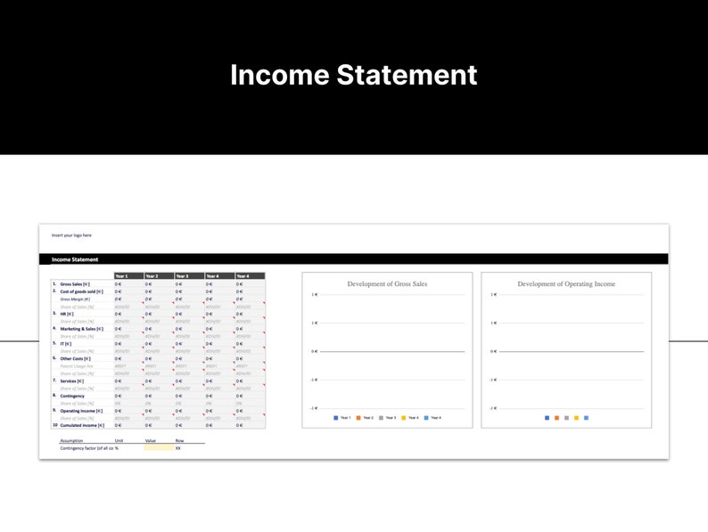 Lean Business Case Template, Business Plan, Business Planner, Editable ...