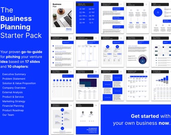 Editable Business Plan Template: PowerPoint & Google Slides (Digital Download)