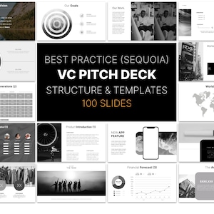 VC Pitch Deck, Venture Capital, Investment, Fundraising, Playbook, Powerpoint Vorlage, Design Vorlage, Template, Start-up, editable PPT,
