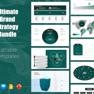 Brand Strategy Playbook: Editable Marketing, PR, Business Plan Templates for PowerPoint and Google Slide