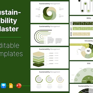 Sustainability Deck, Templates, Vorlage, Slide Deck, Design, Powerpoint, Strawmen, Nachhaltigkeit, ESG, SDG, Circularity, editierbare PPT