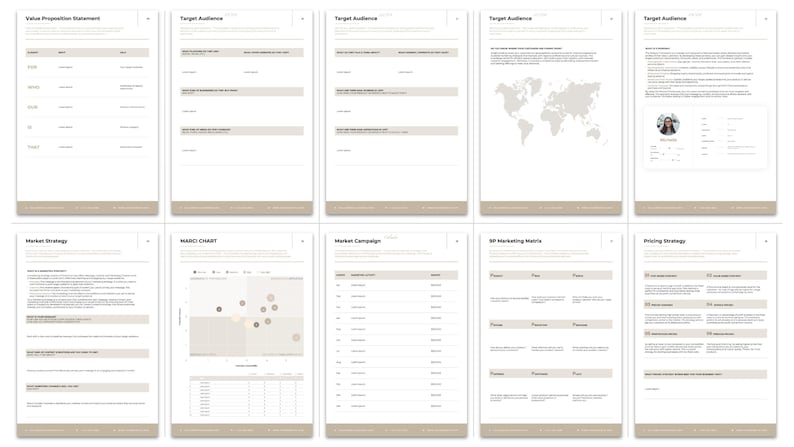Interactive Business Strategy Playbook: Editable Business Planner ...