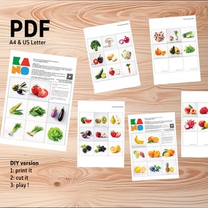 PDF: "Esploratore di frutta e verdura" - Gioco di carte educativo Montessori per bambini piccoli, impara e scopri frutta e verdura, gioco di sviluppo