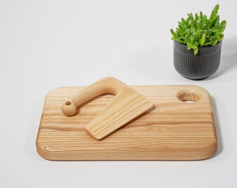 Cuchillo de madera Montessori apto para niños - Herramienta de corte segura para niños pequeños y niños - cocinar con niños / regalo para chef talentoso