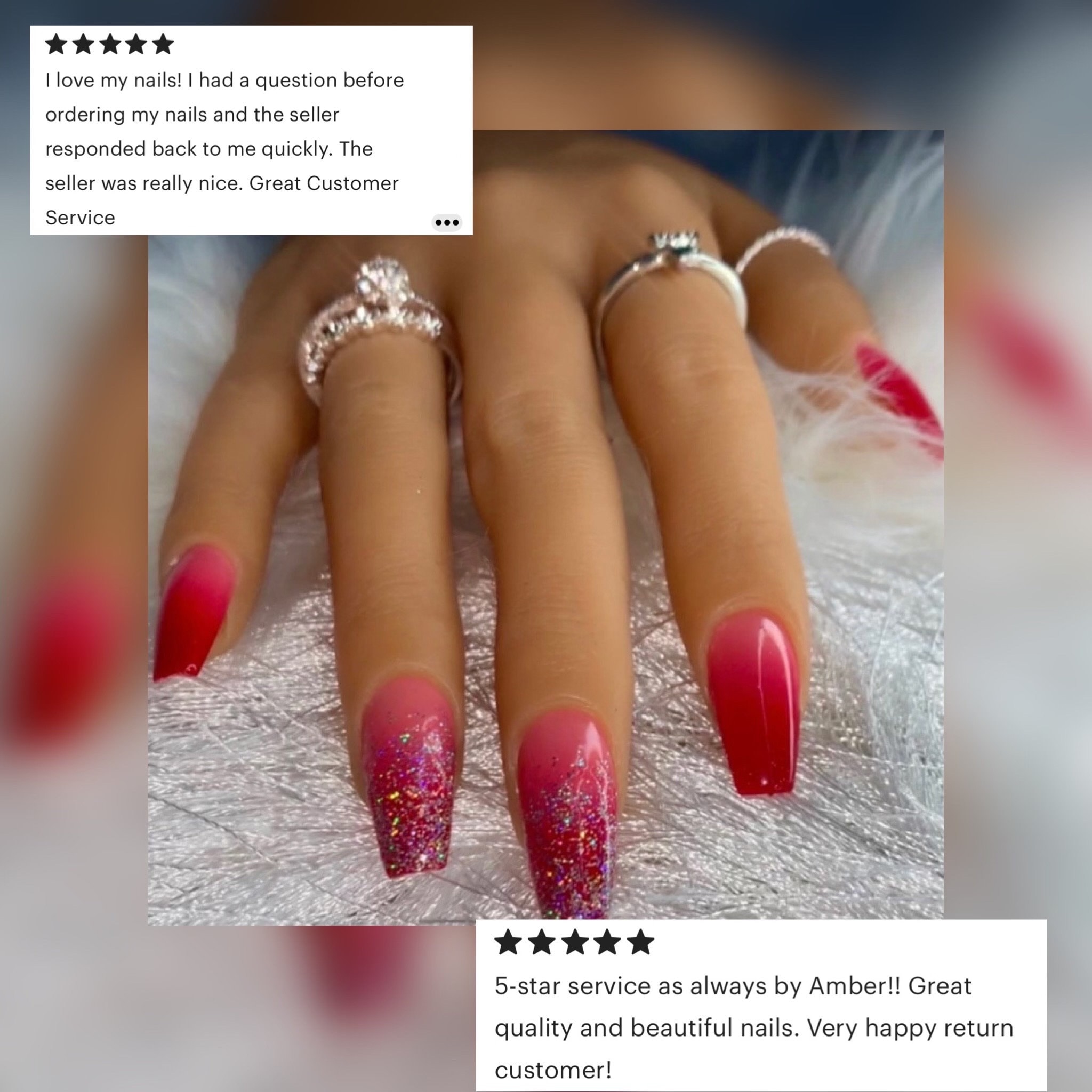 These acrylic nails are really cute & fun, Coffin nails, Summer nails