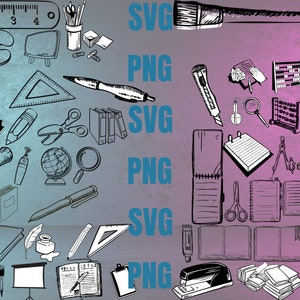 150+ Schule SVG Bündel | Zurück zu Schule SVG Lehrer SVG Clipart | Kinder Schule Schnittdateien | Schulbedarf Cricut Silhouette geschnitten Datei PNG