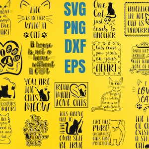 猫の SVG バンドル | 猫の格言 SVG | 面白い猫の SVG | 猫好きの SVG | 猫の名言 SVG | ペットの SVG バンドル | 猫好きの SVG バンドル | かわいい猫の SVG