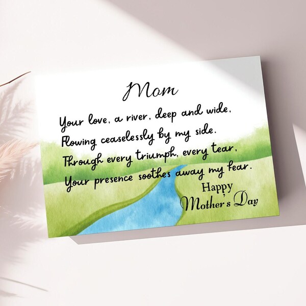 Arabic Mother's Day Gift Card For Mom With Poem Cute Card For Grandma For Mom From Daughter Islamic Mothers Day Gift For Her,Gift For Wife