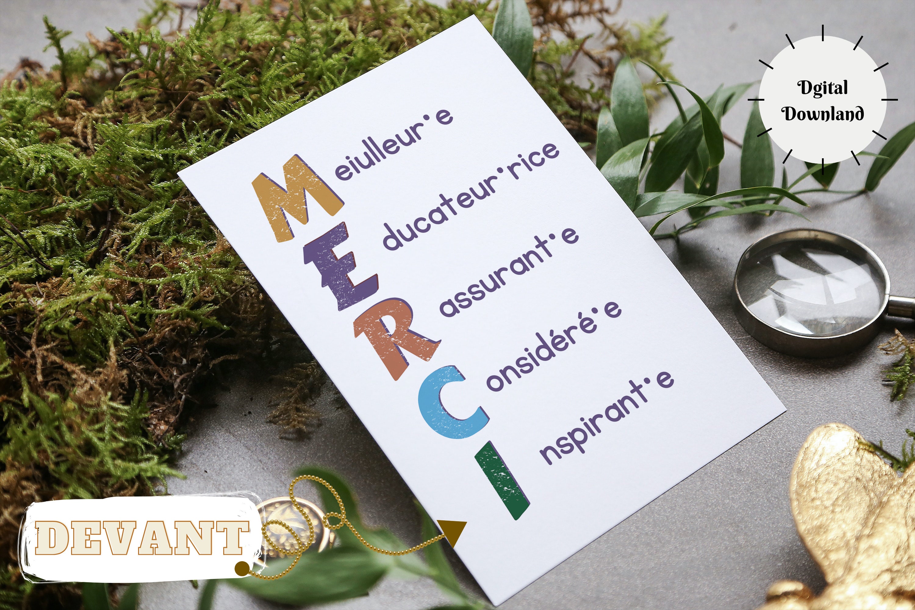 Lettre De Remerciement Pour Maitresse D'école www.etsy.com