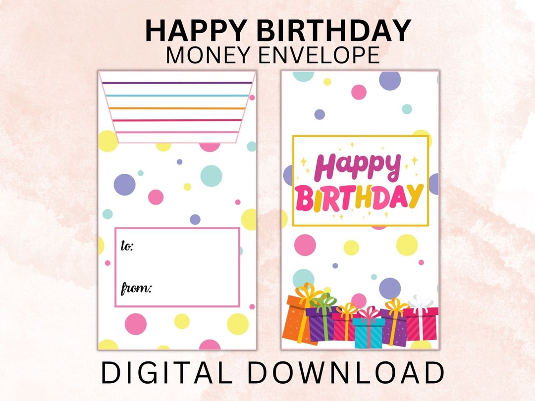 Personalized Birthday Gift Card Holder: Wooden Money Envelope - UK
