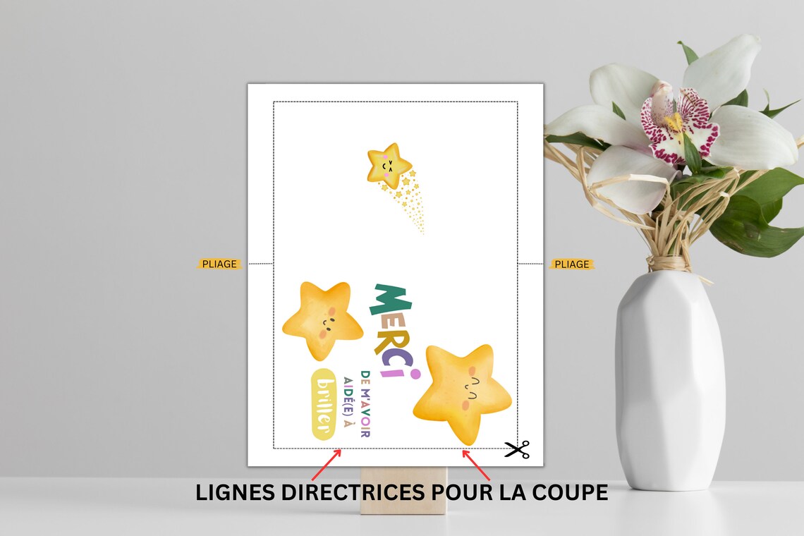 Carte De Remerciement Nounou Maîtresse merci De Mavoir - Etsy Canada