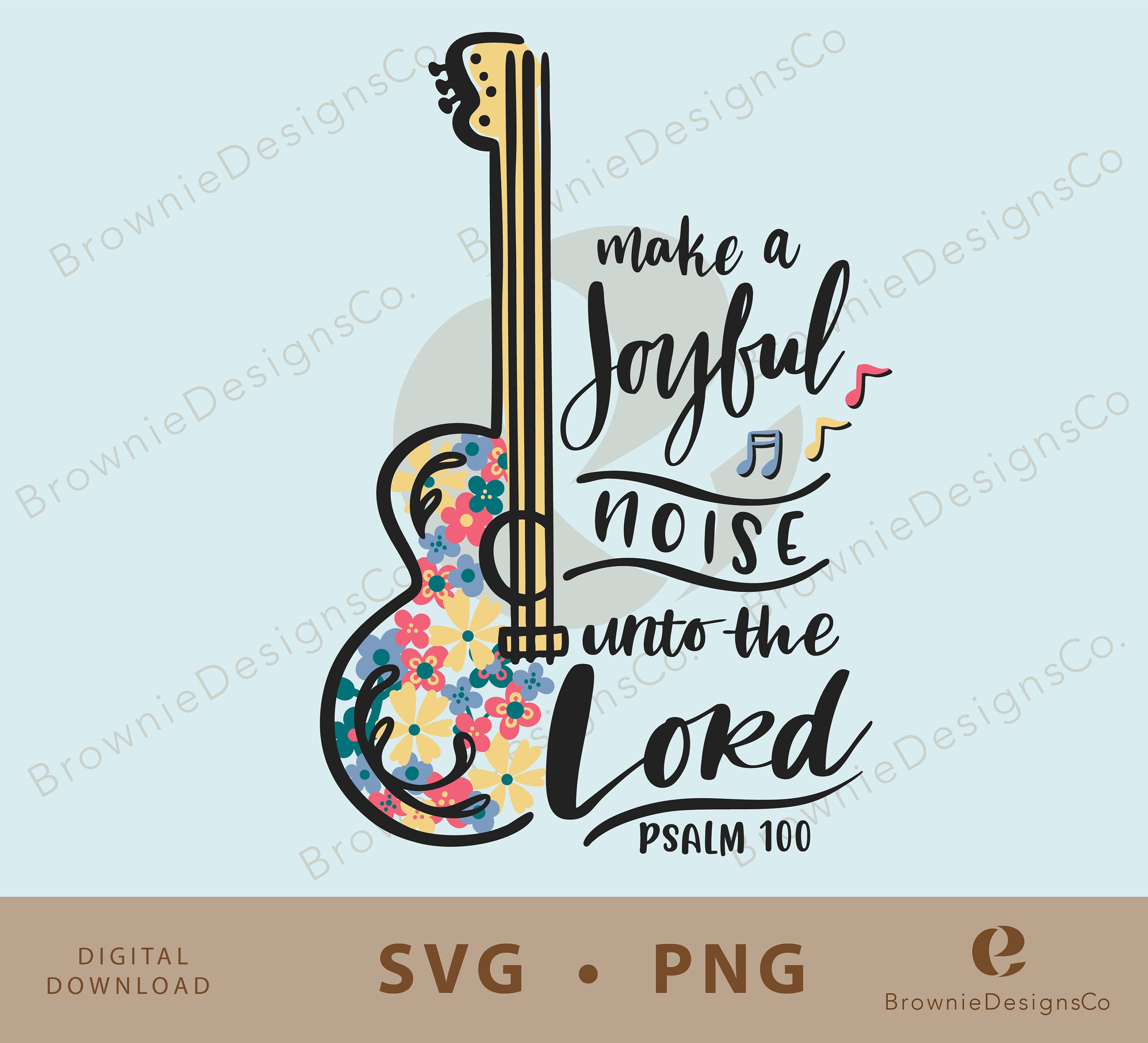 Make a Joyful Noise Shirt Design, PNG, SVG, Christian Tshirt, Worship T ...