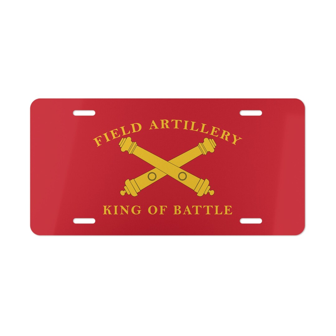 Field Artillery License Plate Etsy