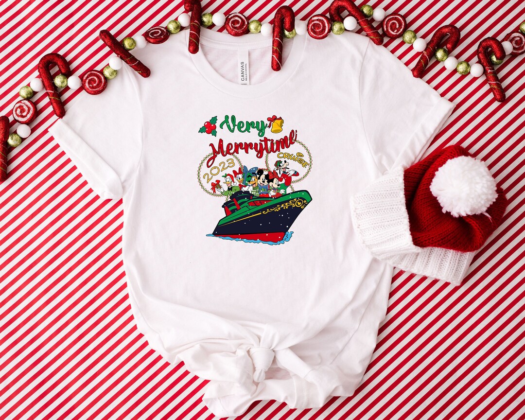 Disney Christmas Cruise Shirt Verry Merry Time 2023 Cruise Etsy