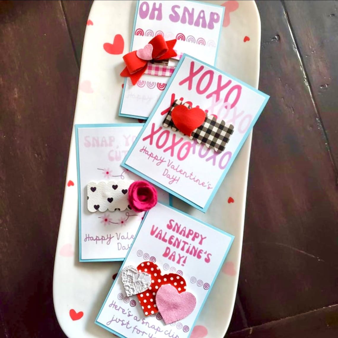 Printable Snap Printable Snap Clip Valentine Card Holder, Snap Clip Valentine’s Card ...