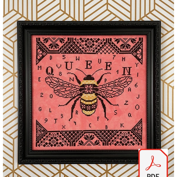 Bee Cross Stitch Etsy