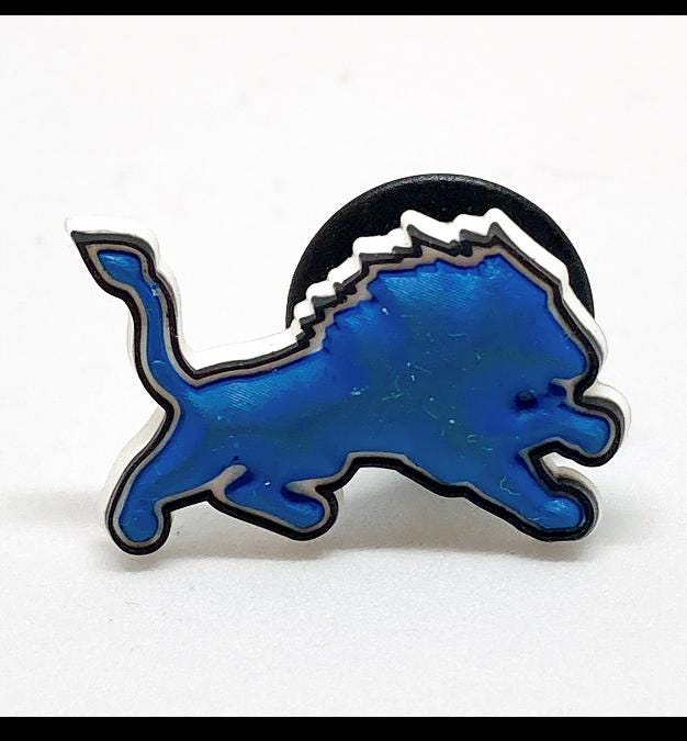 10-Pack Detroit Lions Themed Shoe Charms – NFL Football Team Decor For Crocs Etc.