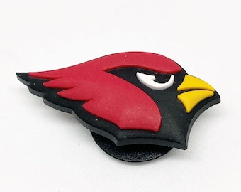 Equipo de la NFL Arizona Cardinals - Jibbitz - Abalorio oficial auténtico para zapatos - Raro - Para agujeros de zapatos de cocodrilo