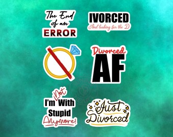 Just Divorced Bundle Digital Art Download, PNG, PDF, Stickers, Tshirt, Wall Decal, Funny, Divorced Png, Just Divorced Png, Breakup