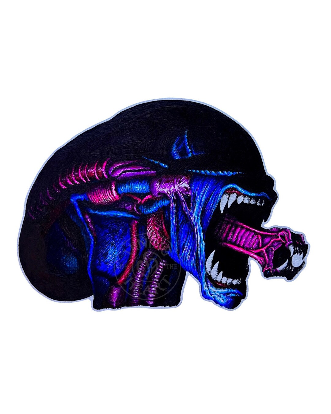 Xenomorph Digital Art Download Etsy