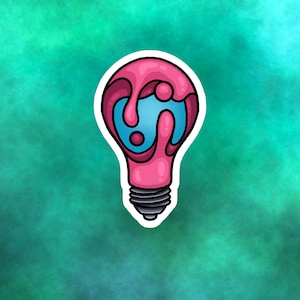 Lava Light #2 Digital Art Download, PNG, PDF, Lava Lamp, Lightbulb, Lightbulb Art, Pink Lava Lamp, Slime, Slimy, Goo, Blobs