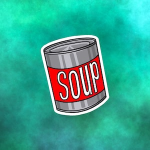 Soup Can Digital Art Download, Can of Soup, PNG, PDF, Food, Can, Soup Can Art