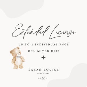 Extended License, Up to 2 Individual PNGs, Unlimited Use