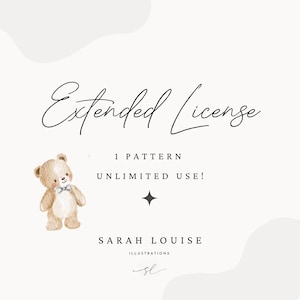 Extended License, 1 Pattern, Unlimited Use