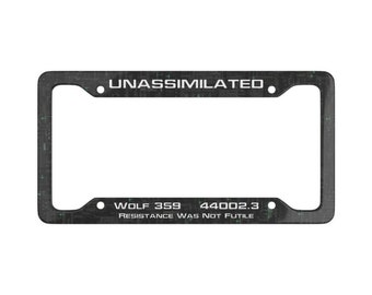 Unassimilated License Plate Frame