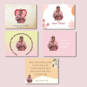 Tanya from White Lotus TV Show Valentine's Day cards