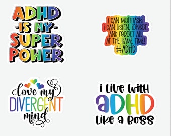 writing paper for letters Vinyl Stickers, ADHD Super Hero, Multi-Pack, Nuerodiversity, Waterproof, Decal, Laptop, Office, Stationary, Free Shipping