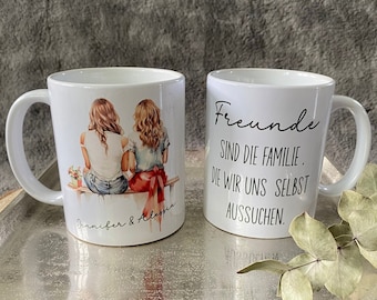 Personalisierte Tasse für die Freundin, Geschenk Freundin, Geburtstagsgeschenk, Kaffeebecher Freundschaft, Keramiktasse, Tasse Geburtstag#21