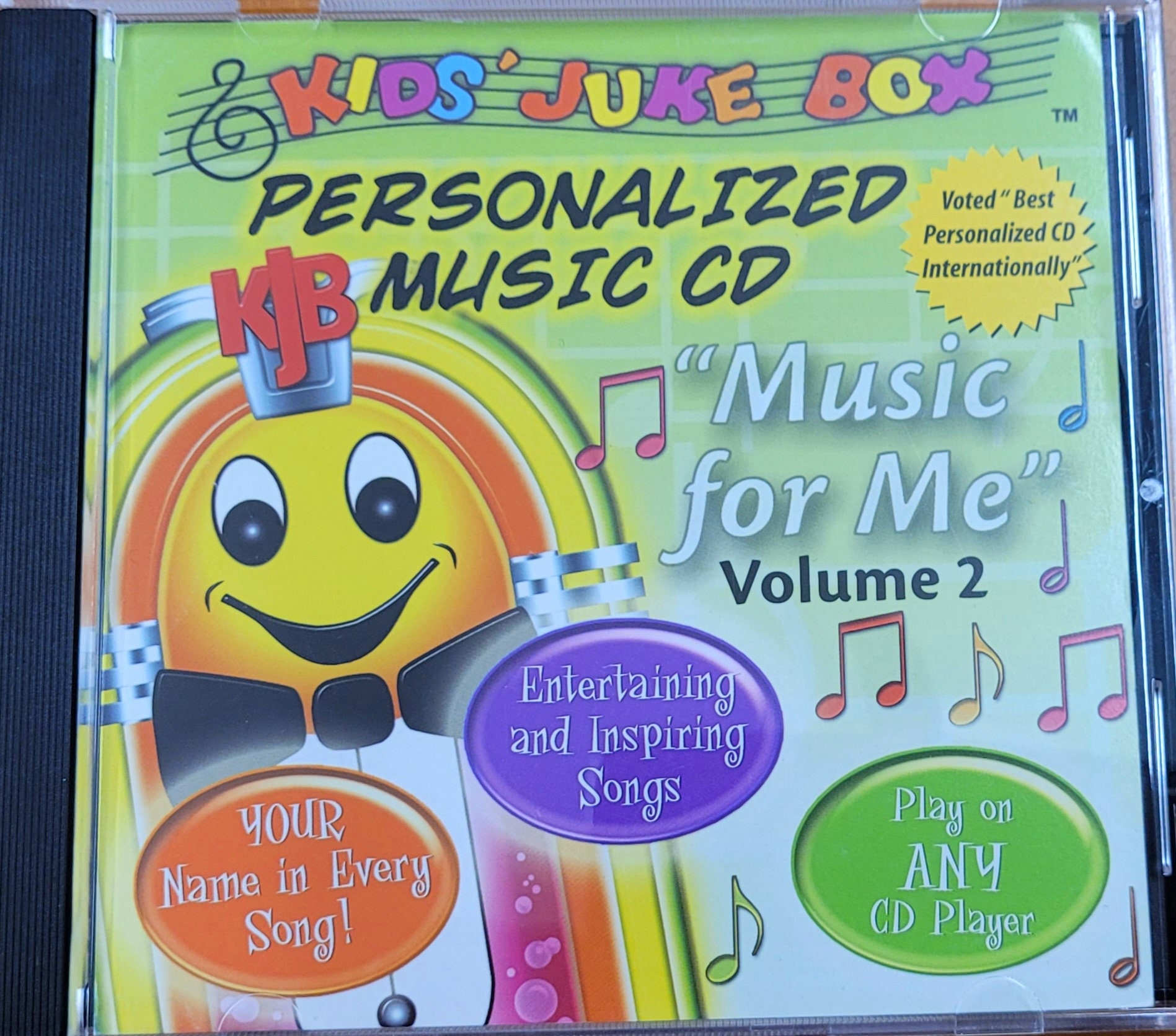 Kids Juke Box Music for Me Volume PERSONALISED CD Etsy